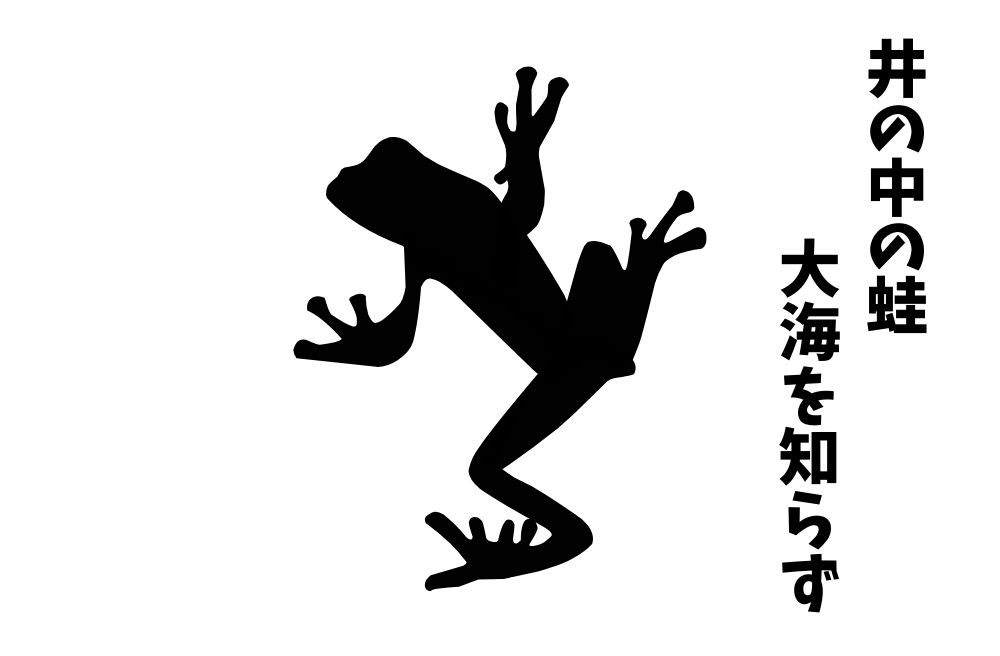 ことわざ『井の中の蛙大海を知らず』は各国でなんていうの？世界の『井の中の蛙大海を知らず』をまとめて紹介