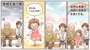 【ことわざ】「愛嬌を振り撒く」の意味は？対義語・類義語・例文・英語表現をまとめてご紹介