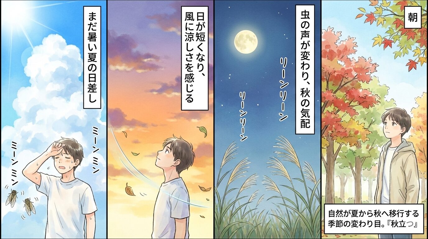 【ことわざ】「秋立つ」の意味は？対義語・類義語・例文・英語表現をまとめてご紹介